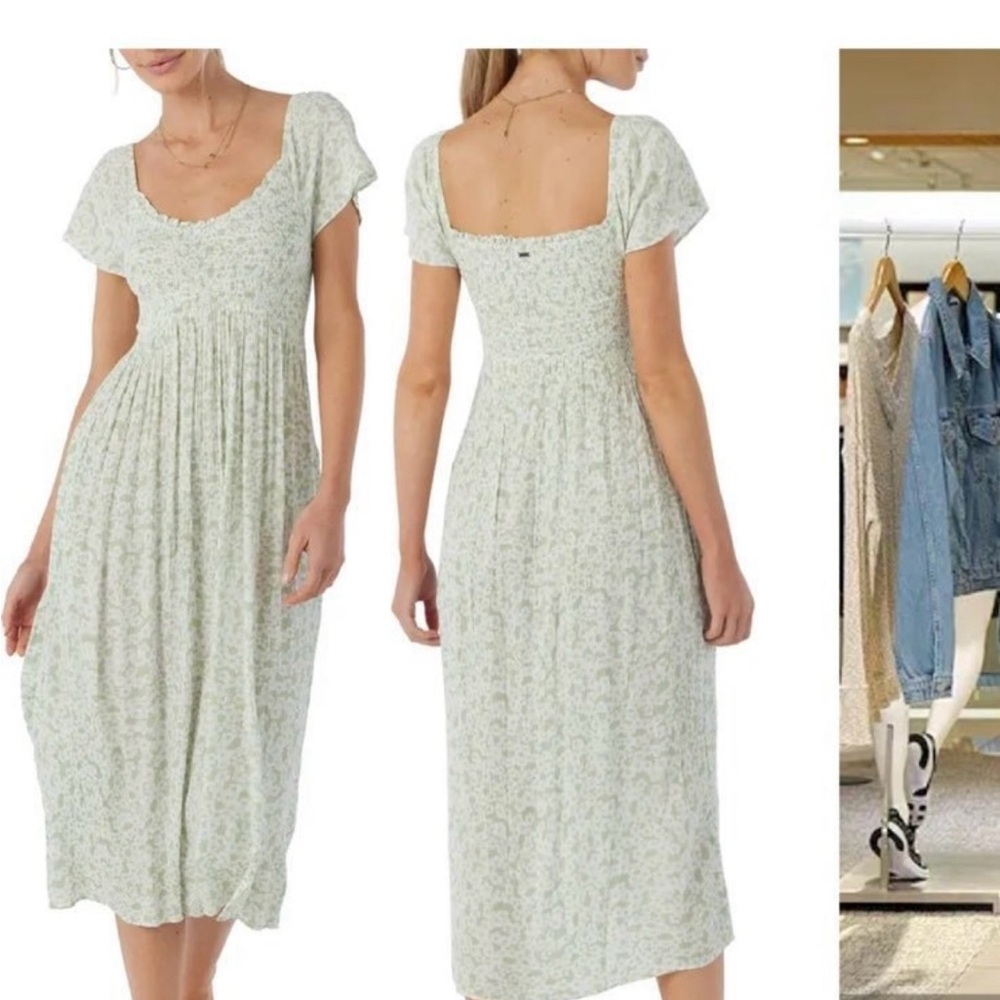 O’Neill Hayzel Smocked Dress Small